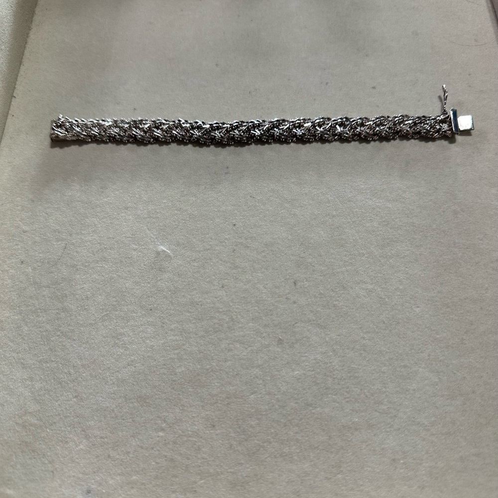 Sterling silver bracelet.